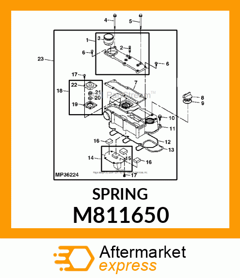 SPRING, DIAPHRAGM M811650