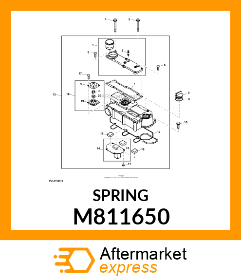 SPRING, DIAPHRAGM M811650