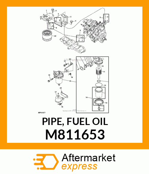 PIPE, FUEL OIL M811653