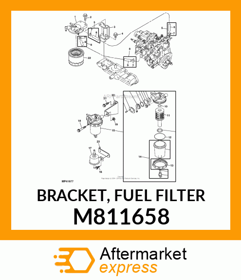 BRACKET, FUEL FILTER M811658