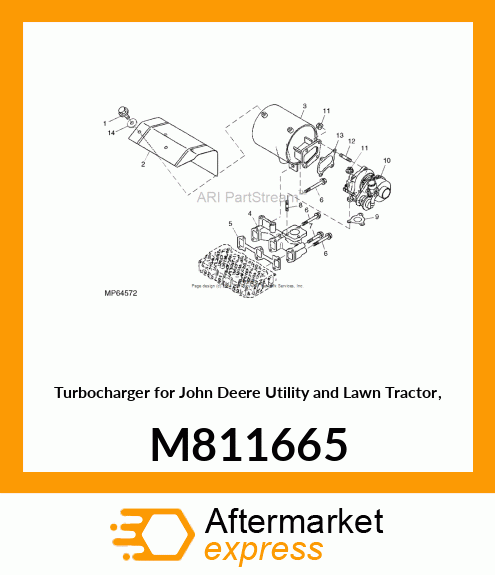 TURBOCHARGER, RHB31 M811665