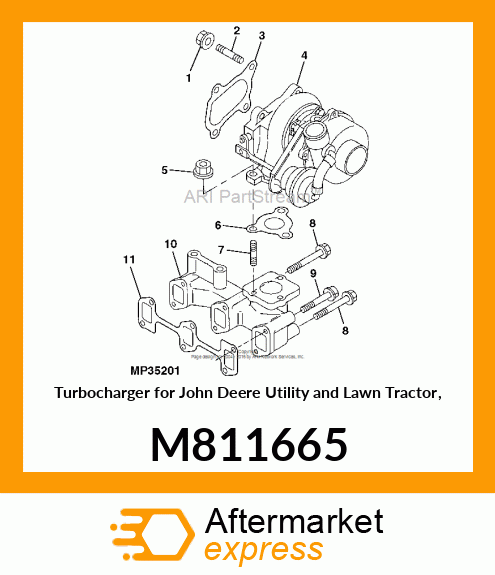 TURBOCHARGER, RHB31 M811665