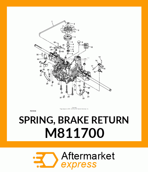 SPRING, BRAKE RETURN M811700