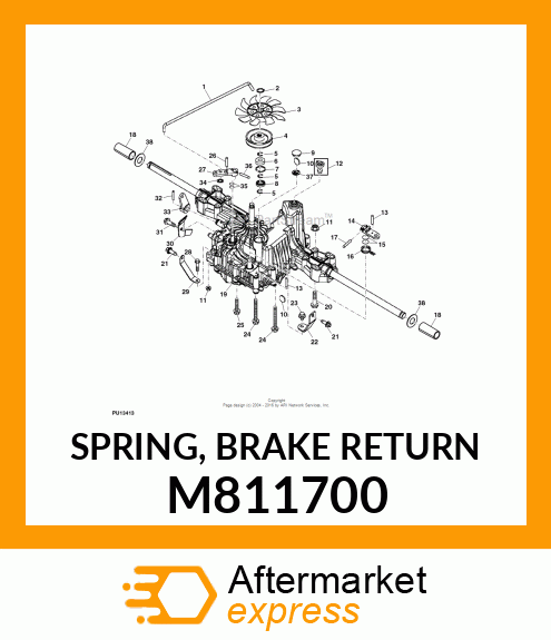 SPRING, BRAKE RETURN M811700