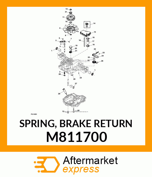 SPRING, BRAKE RETURN M811700