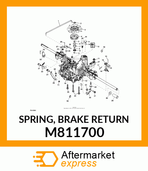 SPRING, BRAKE RETURN M811700