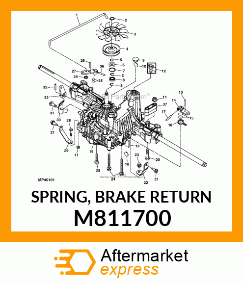 SPRING, BRAKE RETURN M811700