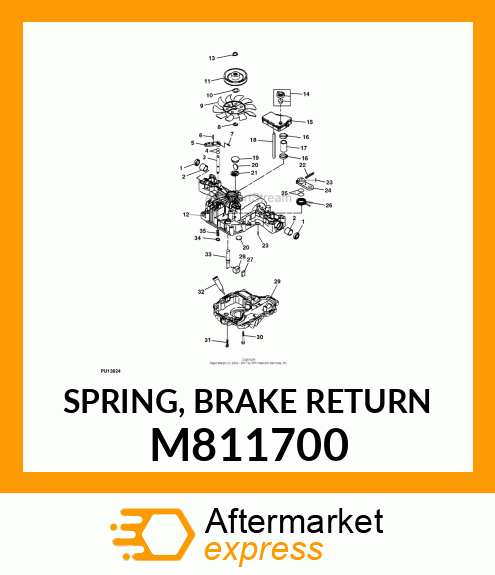 SPRING, BRAKE RETURN M811700