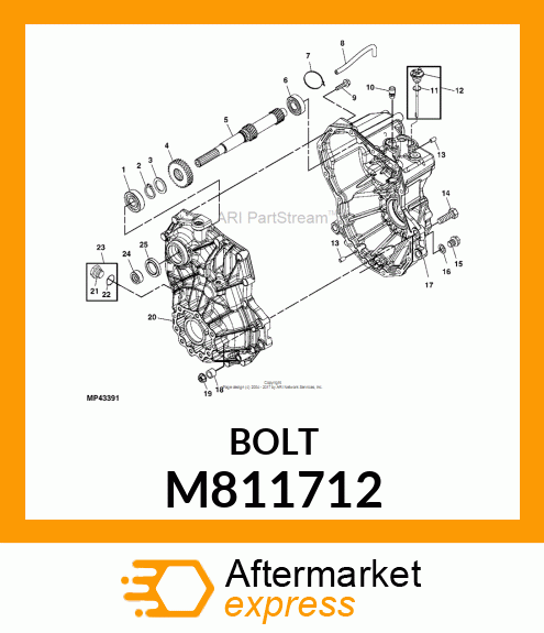 BOLT, M 14 X 16 M811712