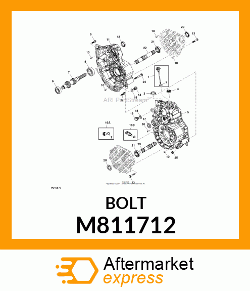 BOLT, M 14 X 16 M811712