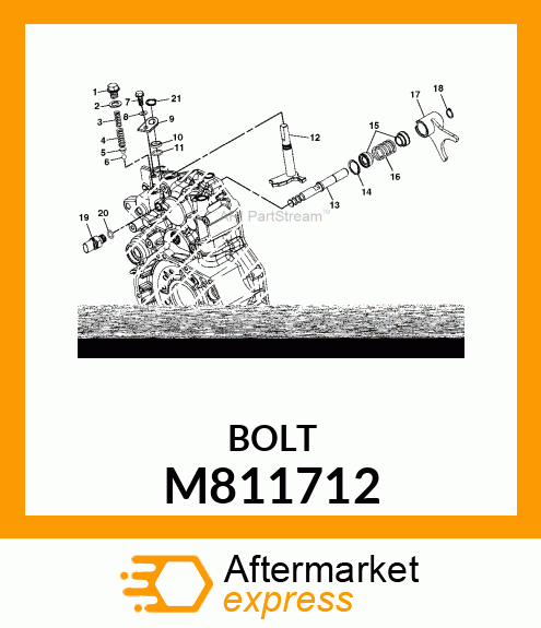 BOLT, M 14 X 16 M811712