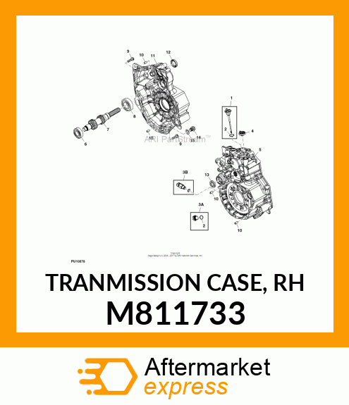 TRANMISSION CASE, RH M811733