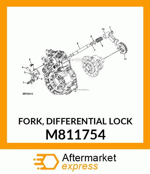 FORK, DIFFERENTIAL LOCK M811754