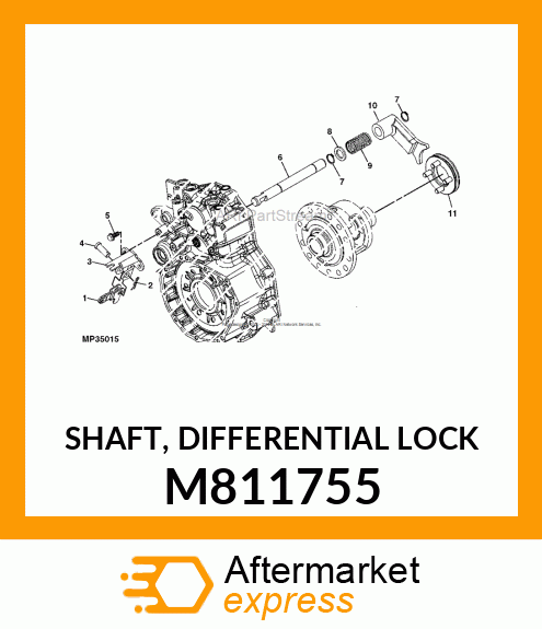 SHAFT, DIFFERENTIAL LOCK M811755