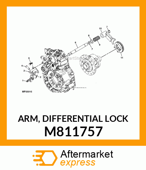 ARM, DIFFERENTIAL LOCK M811757