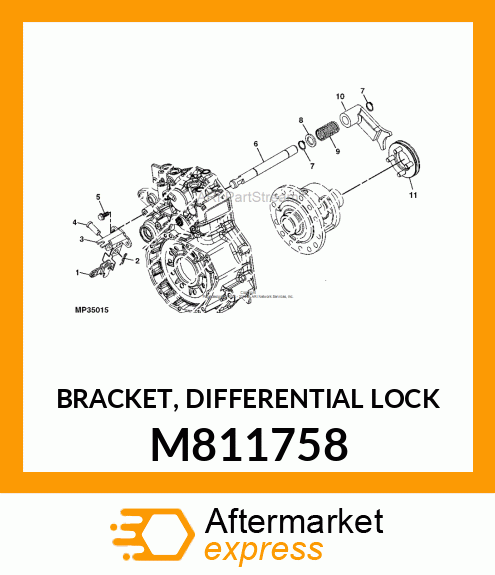 BRACKET, DIFFERENTIAL LOCK M811758