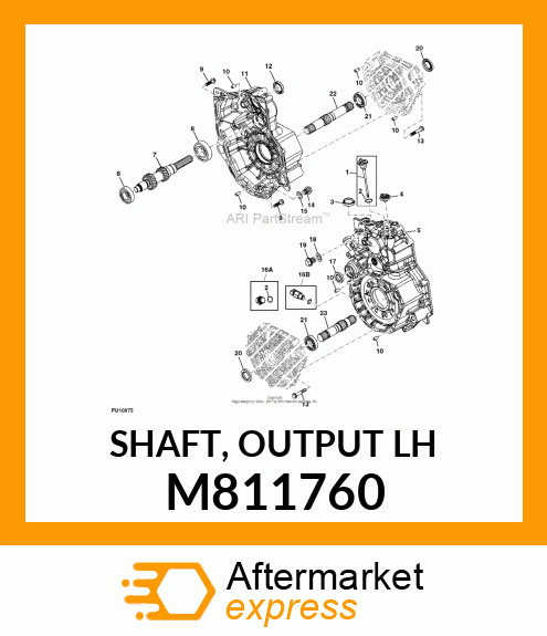 SHAFT, OUTPUT LH M811760