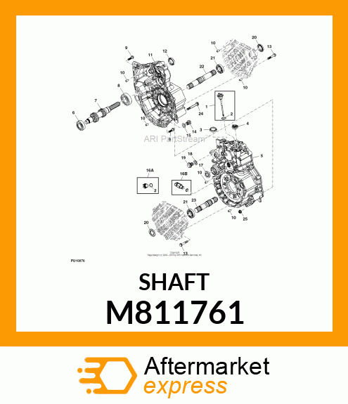 SHAFT, OUTPUT RH M811761