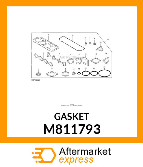 GASKET, INT. MANIFOLD M811793