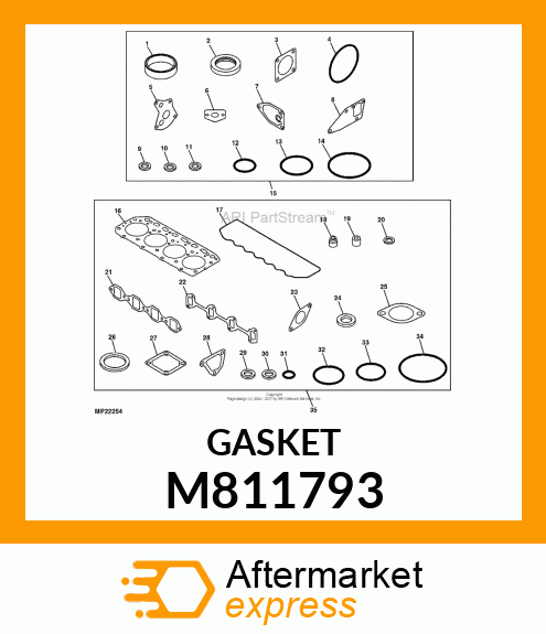 GASKET, INT. MANIFOLD M811793