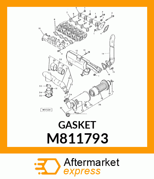 GASKET, INT. MANIFOLD M811793