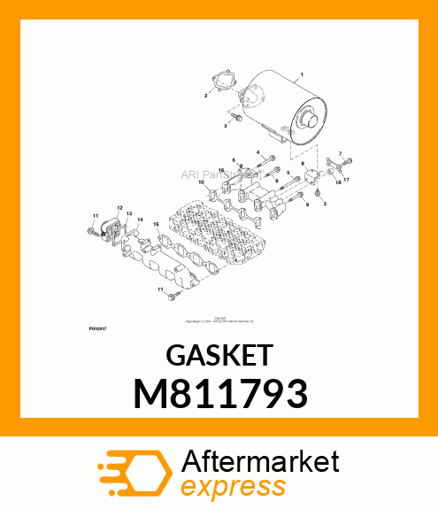 GASKET, INT. MANIFOLD M811793