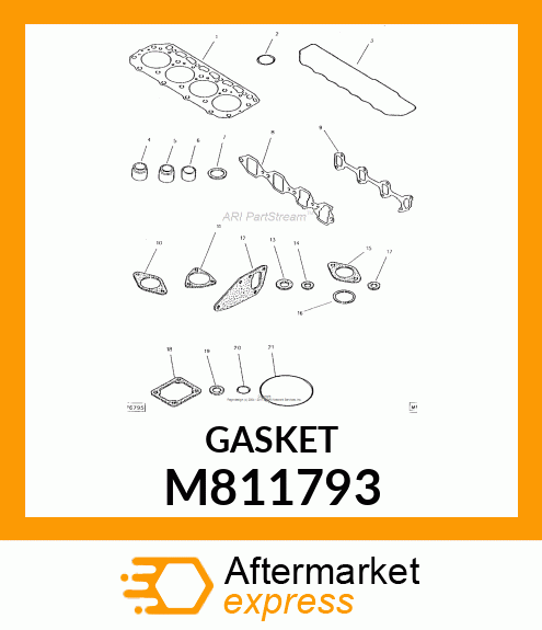 GASKET, INT. MANIFOLD M811793