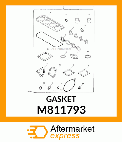 GASKET, INT. MANIFOLD M811793