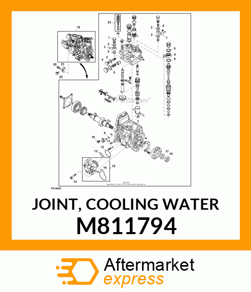 JOINT, COOLING WATER M811794