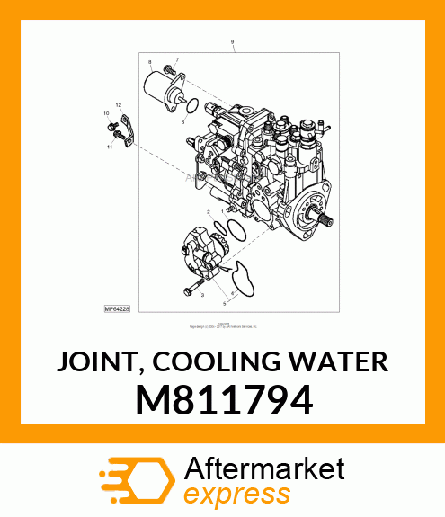 JOINT, COOLING WATER M811794