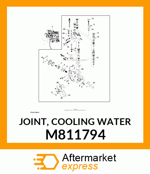 JOINT, COOLING WATER M811794