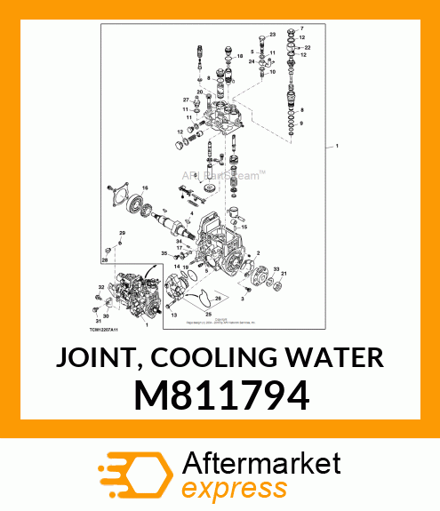 JOINT, COOLING WATER M811794