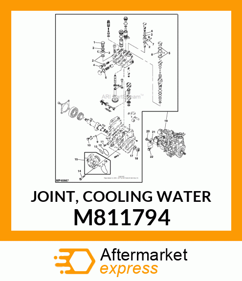 JOINT, COOLING WATER M811794