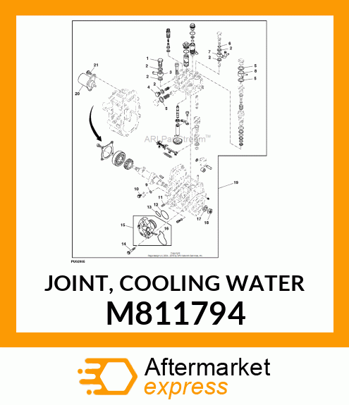 JOINT, COOLING WATER M811794