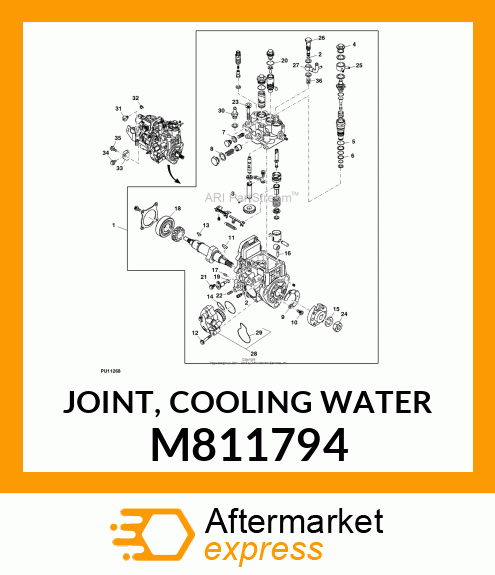 JOINT, COOLING WATER M811794