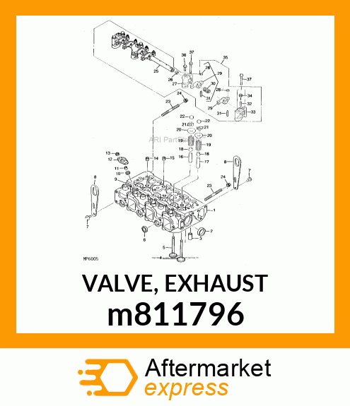 VALVE, EXHAUST m811796