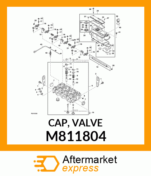 CAP, VALVE M811804