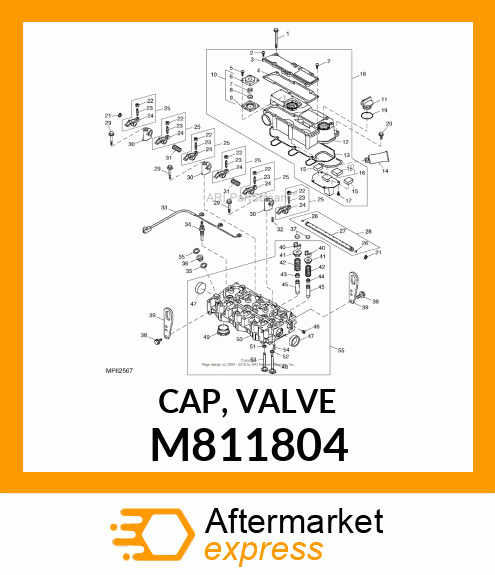 CAP, VALVE M811804