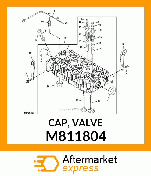 CAP, VALVE M811804