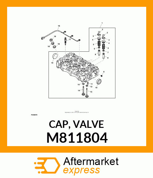 CAP, VALVE M811804