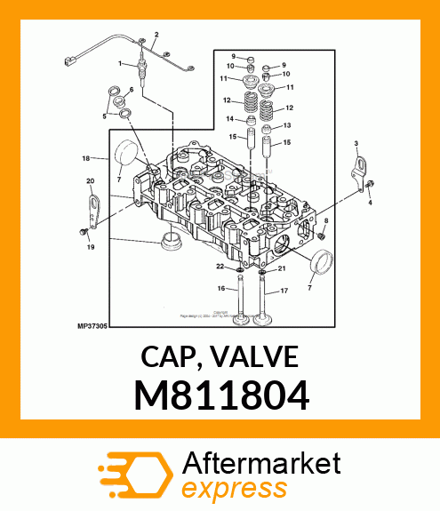 CAP, VALVE M811804