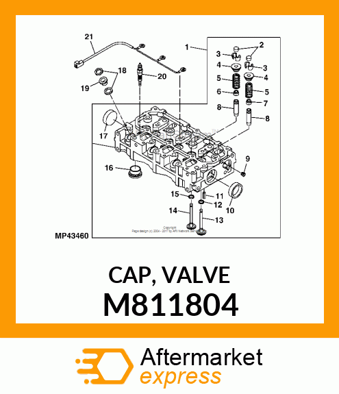 CAP, VALVE M811804