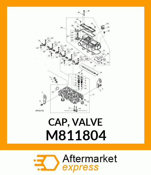 CAP, VALVE M811804