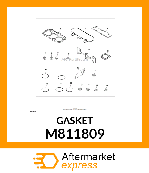 GASKET, GASKET, SILENCER M811809