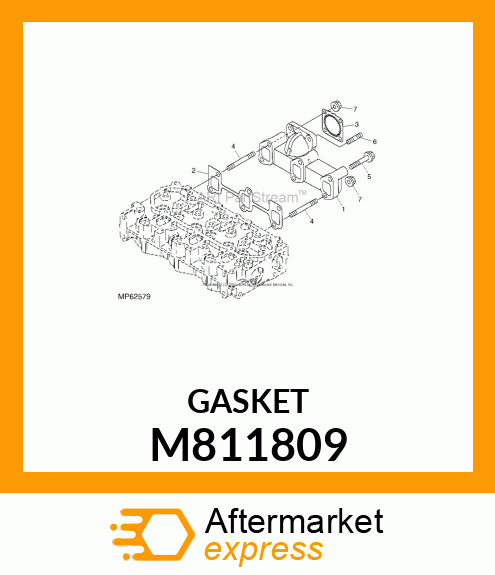 GASKET, GASKET, SILENCER M811809