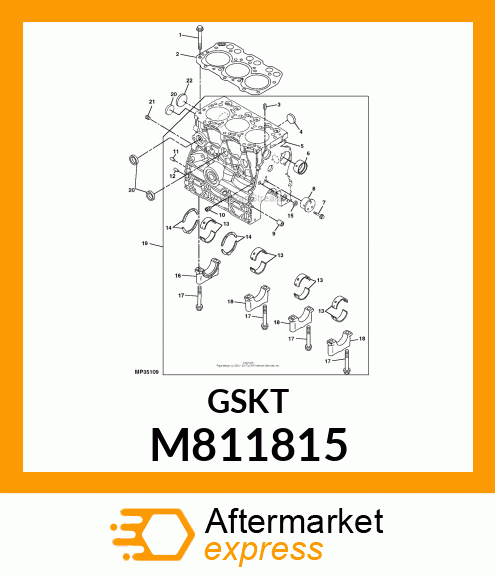 GASKET, HEAD M811815