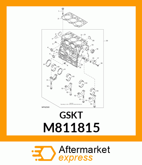 GASKET, HEAD M811815