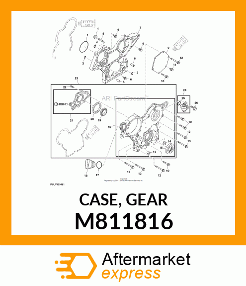 CASE, GEAR M811816