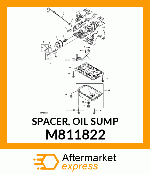 SPACER, OIL SUMP M811822