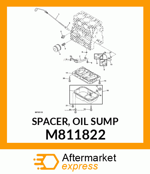 SPACER, OIL SUMP M811822